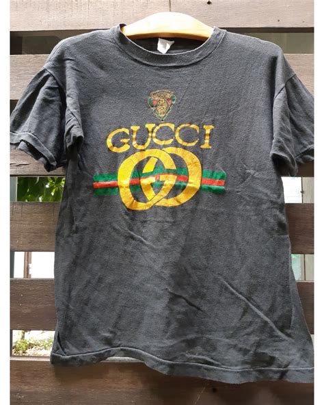 vintage style gucci stripe bootleg t-shirt|bootleg gucci sweatshirt.